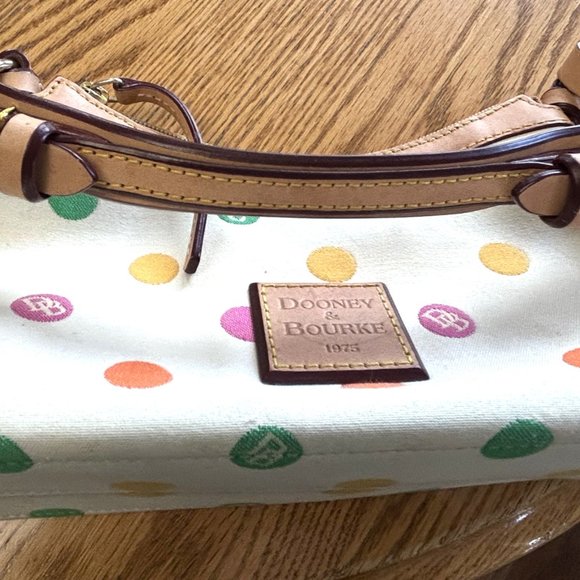 Dooney & Burke polka dot handbag - Picture 9 of 9